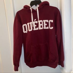 Maroon Quebec Hoodie